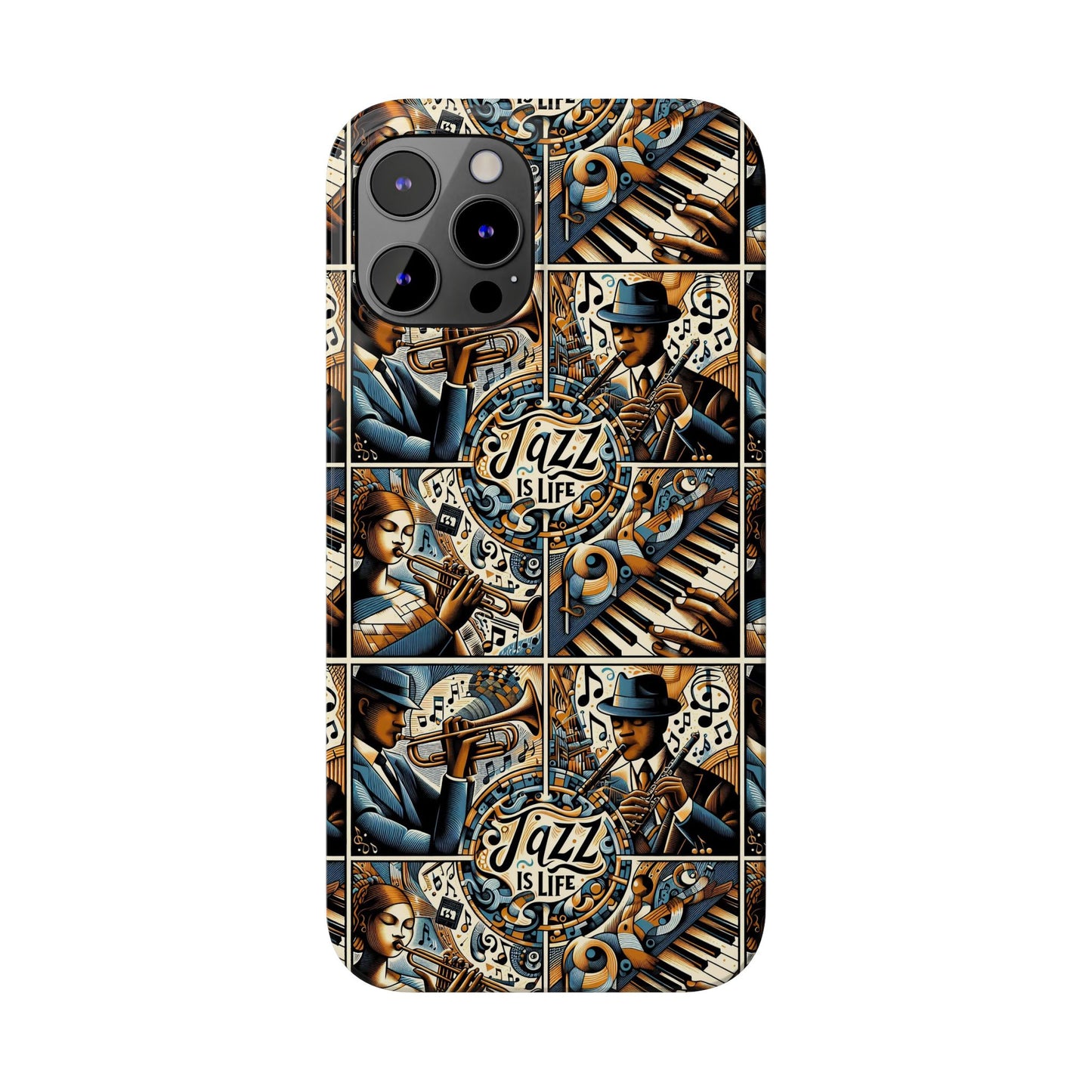 iPhone Slim Phone Cases - Jazz Is Life