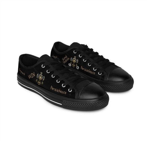 1000%ROI Motivational Men's Sneakers In Black