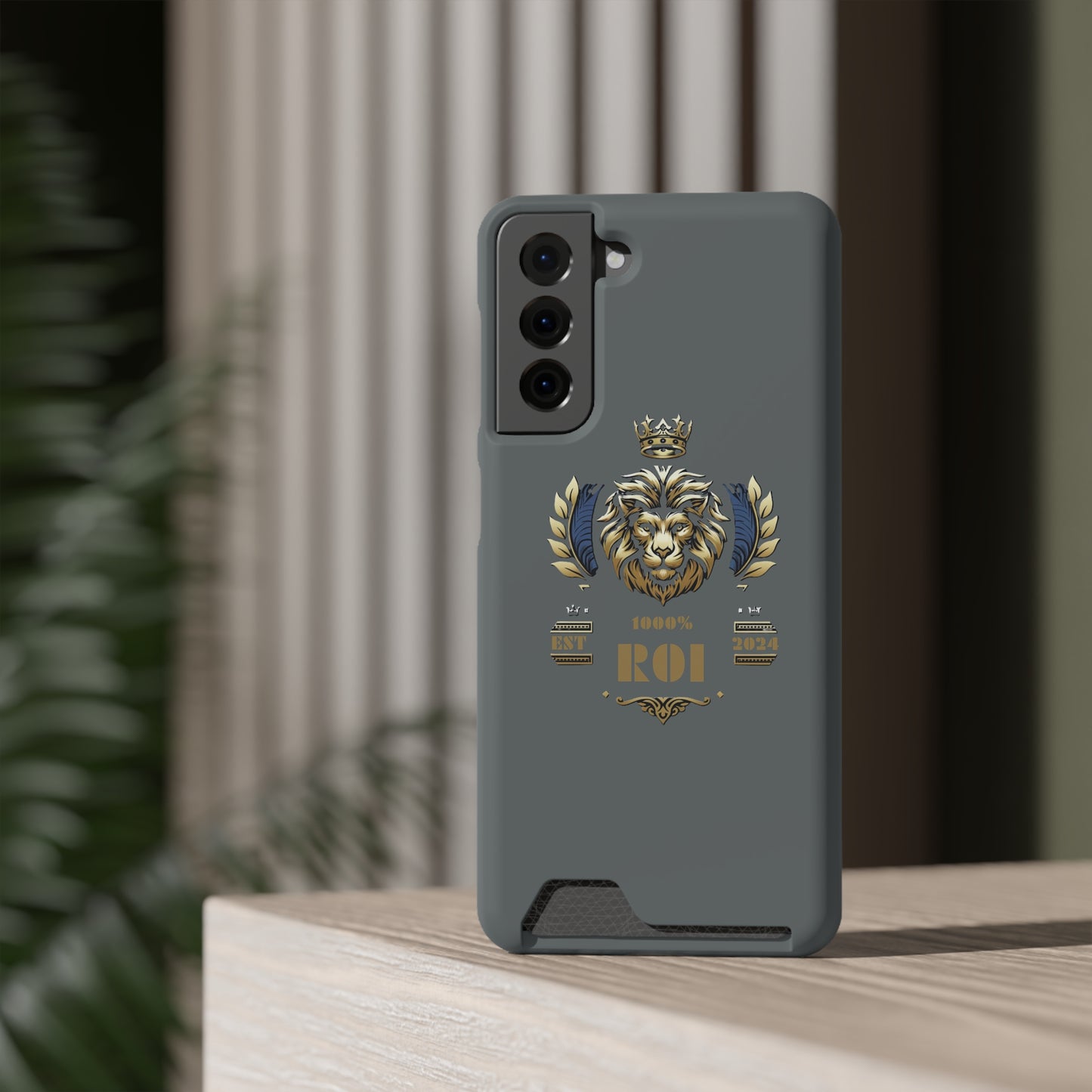 1000%ROI Phone Case With Card Holder (Compatible with iPhone 13, and Samsung Galaxy S21, S22 models)