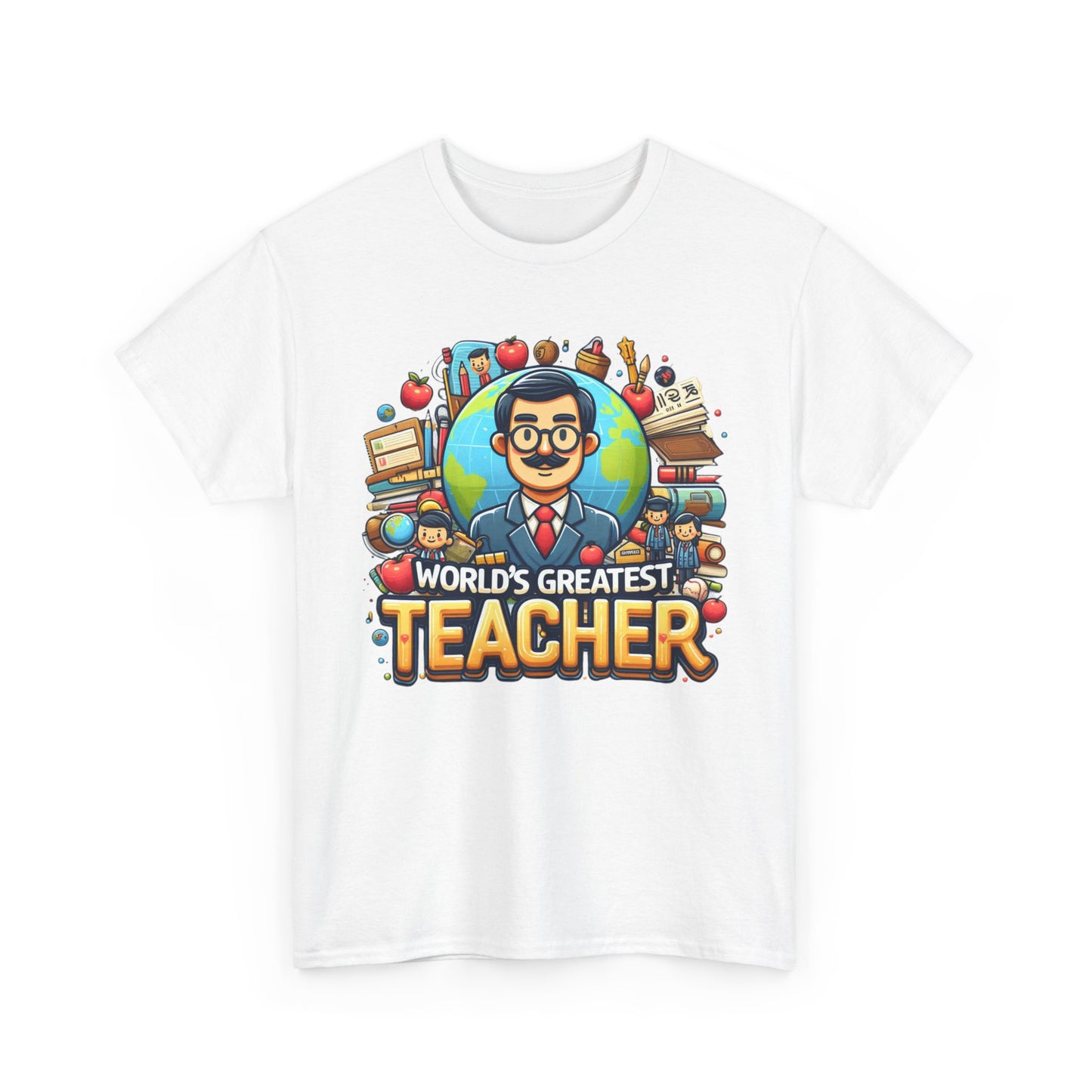 World's Greatest Teacher - Unisex Heavy Cotton Tee (G1)