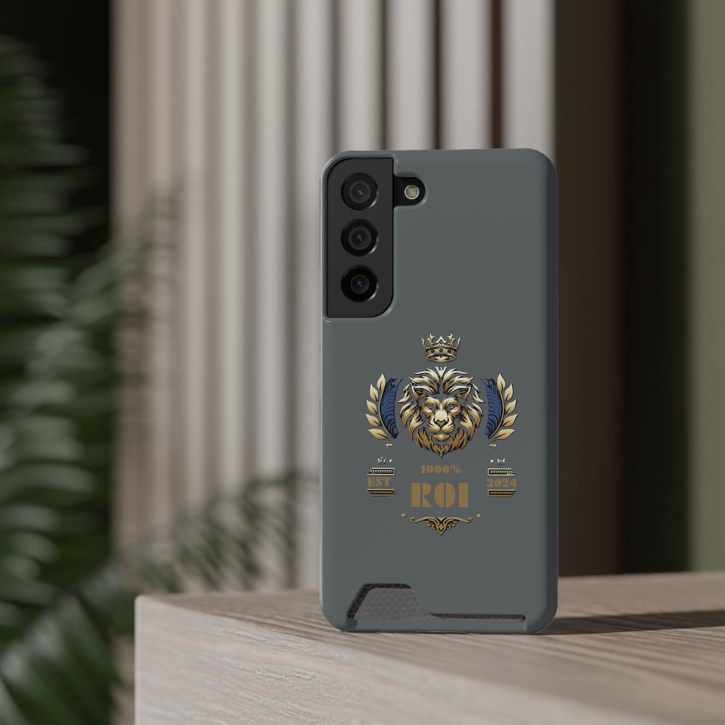 1000%ROI Phone Case With Card Holder (Compatible with iPhone 13, and Samsung Galaxy S21, S22 models)