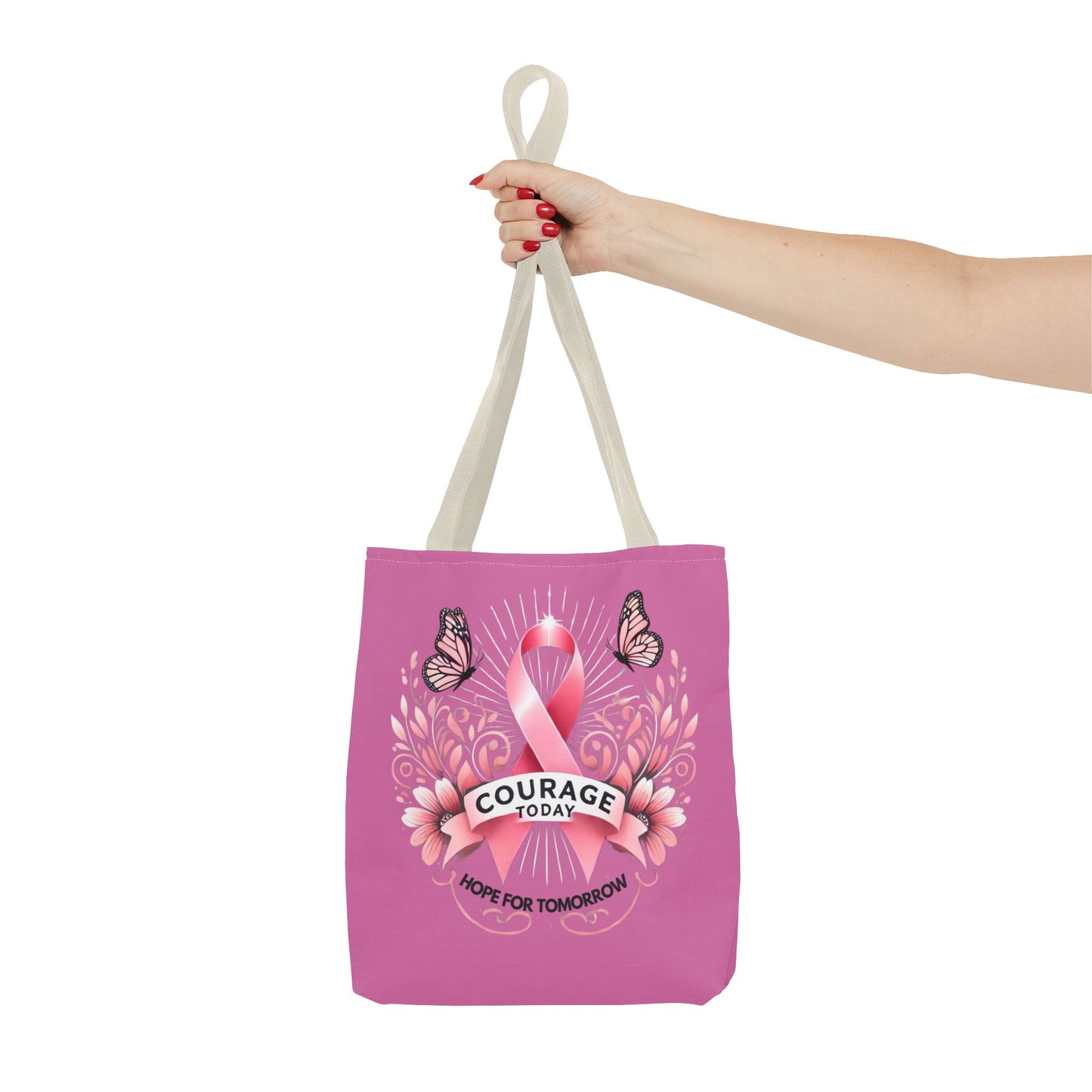 Courage Today... Breast Cancer Awareness Tote Bag