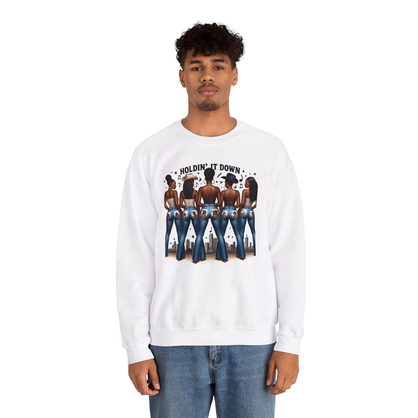 Holdin' It Down Unisex Heavy Blend™ Crewneck Sweatshirt