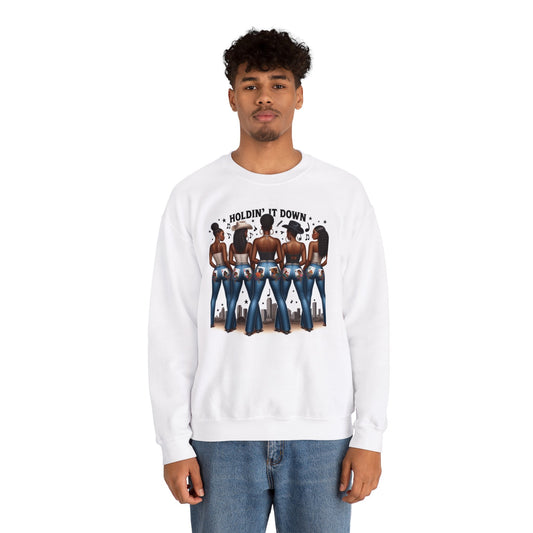 Holdin' It Down Unisex Heavy Blend™ Crewneck Sweatshirt