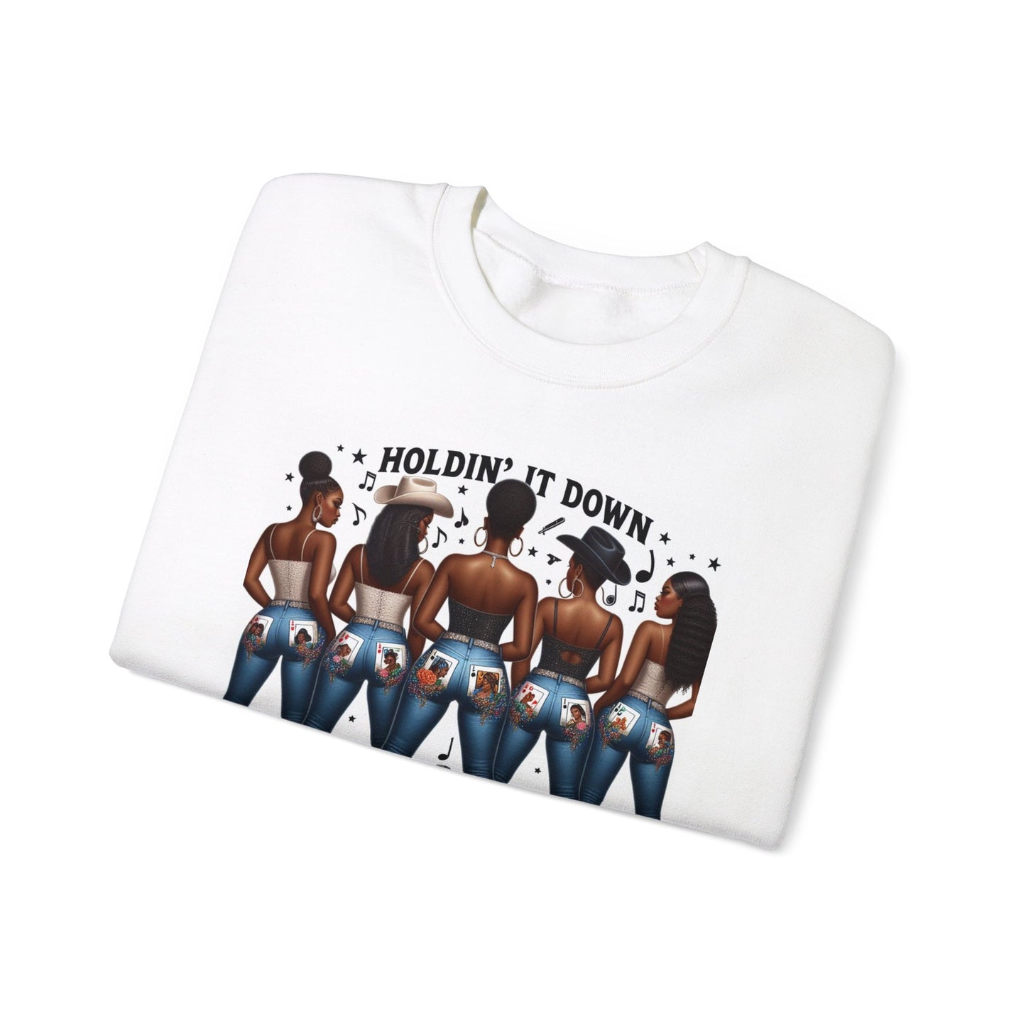 Holdin' It Down Unisex Heavy Blend™ Crewneck Sweatshirt