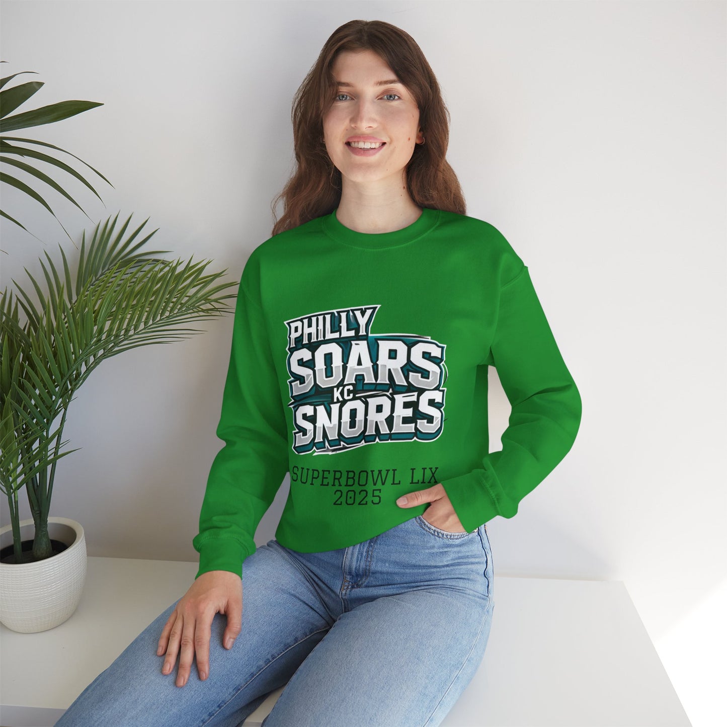 Philly Soars - KC Snores - Black Letters Unisex Heavy Blend™ Crewneck Sweatshirt