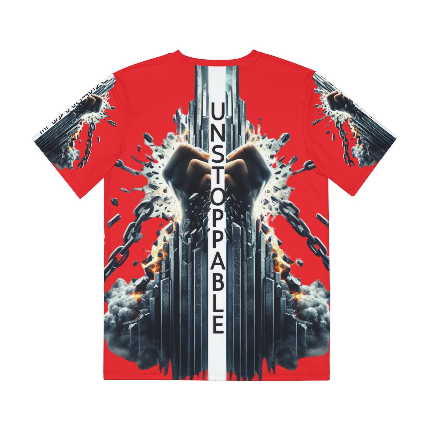 UNSTOPPABLE -Men's Polyester Tee - Red