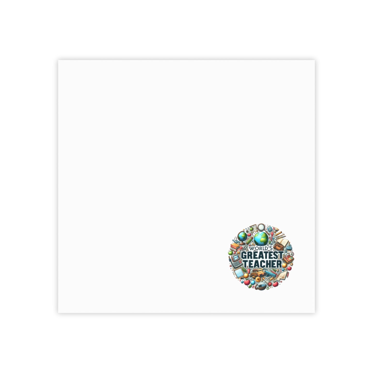 World's Greatest Teacher - Post-it® Note Pads (G2)