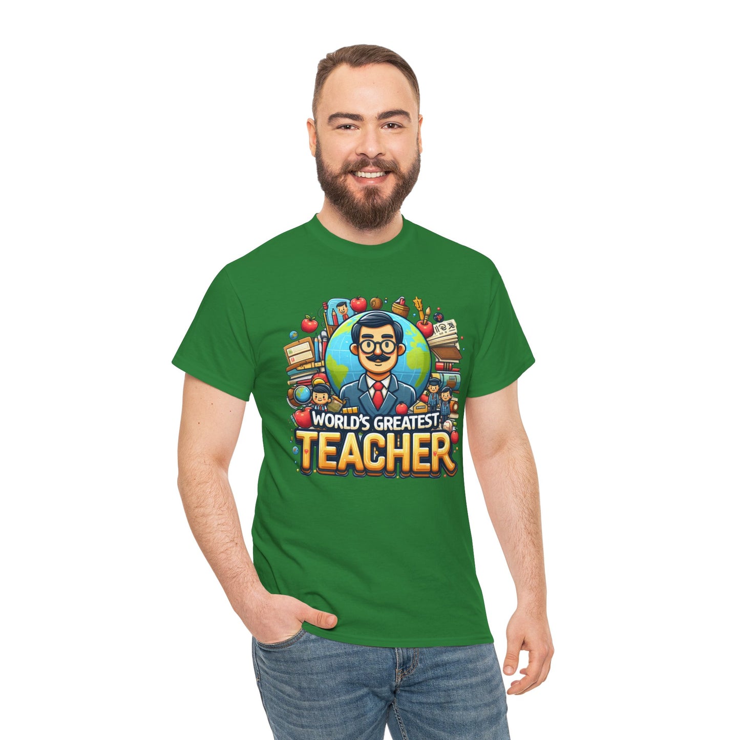 World's Greatest Teacher - Unisex Heavy Cotton Tee (G1)