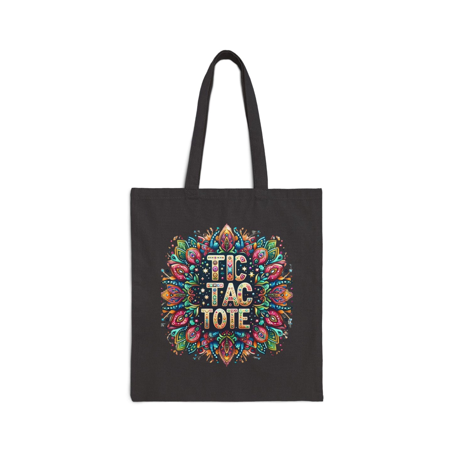 Tic Tac Tote Cotton Canvas Tote Bag