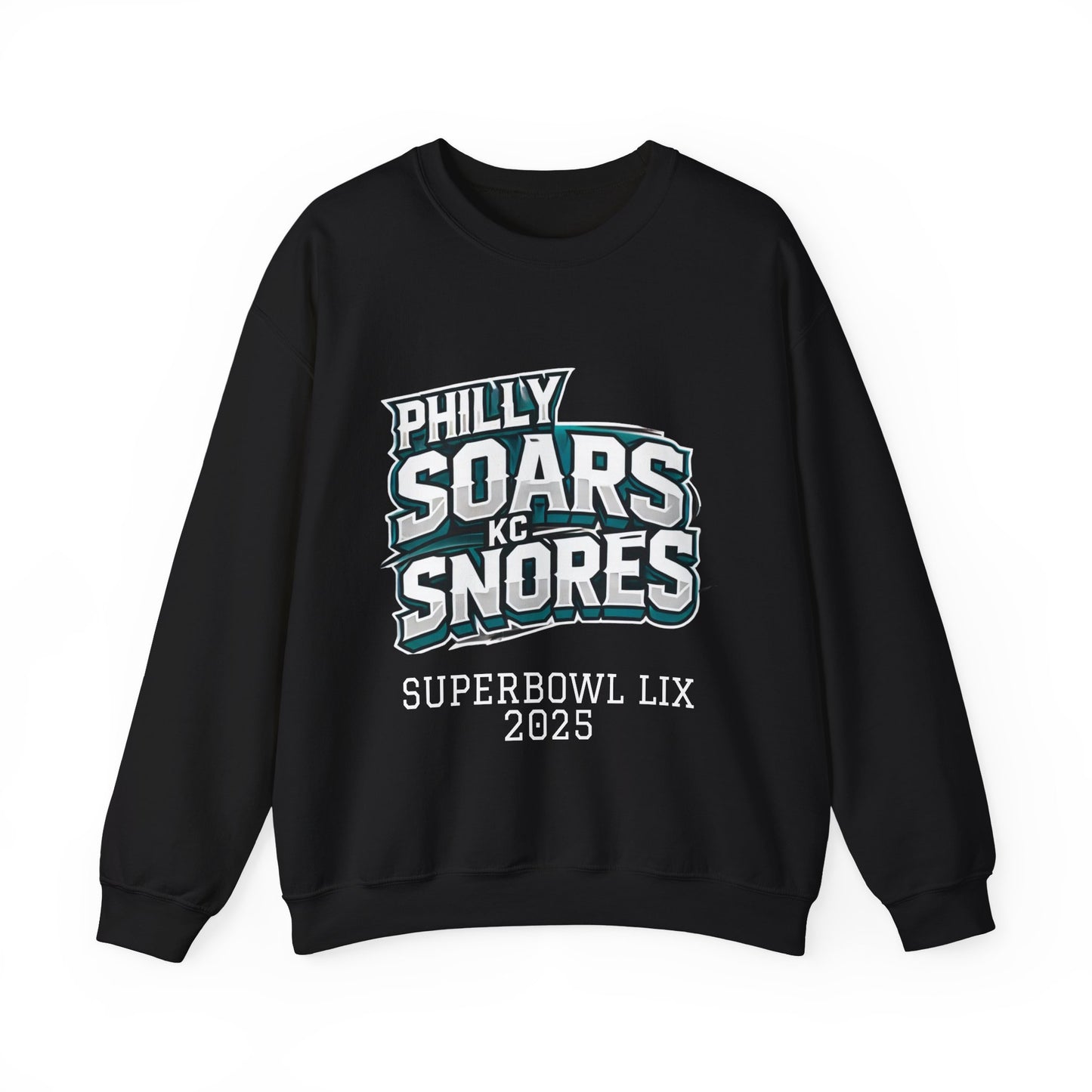 Philly Soars - KC Snores -White Letters Unisex Heavy Blend™ Crewneck Sweatshirt