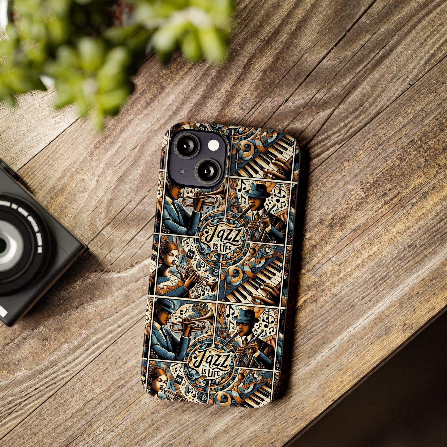 iPhone Slim Phone Cases - Jazz Is Life