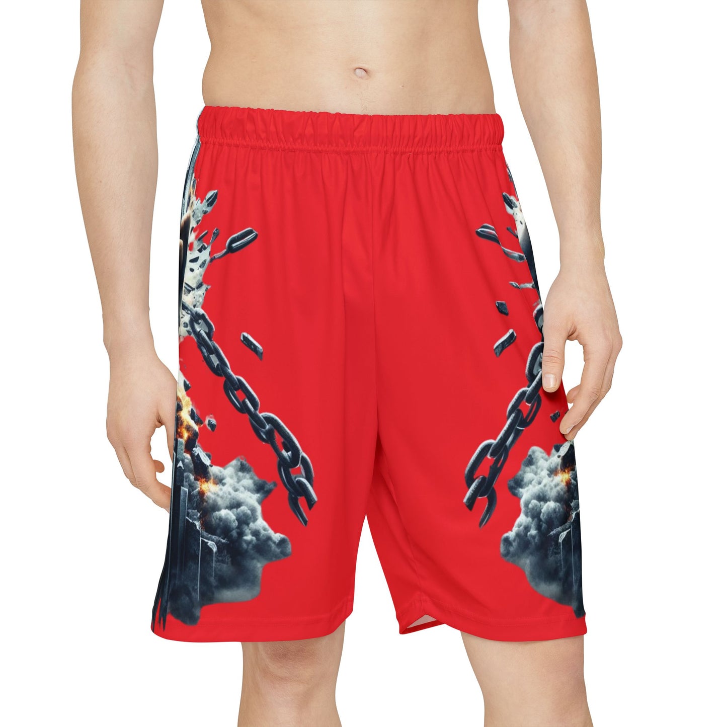CRUSH IT! - Men’s Sports Shorts - Red