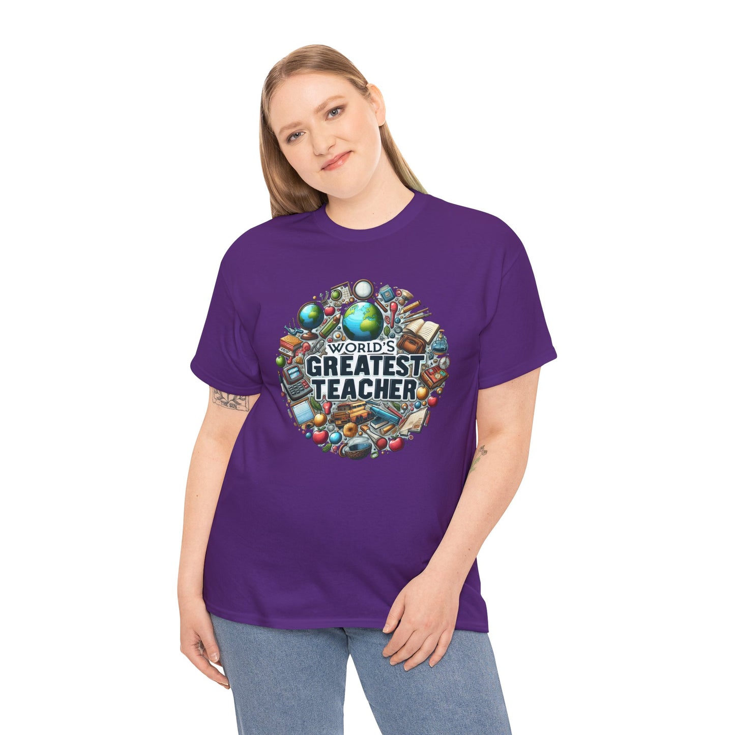 World's Greatest Teacher - Unisex Heavy Cotton Tee (G3)