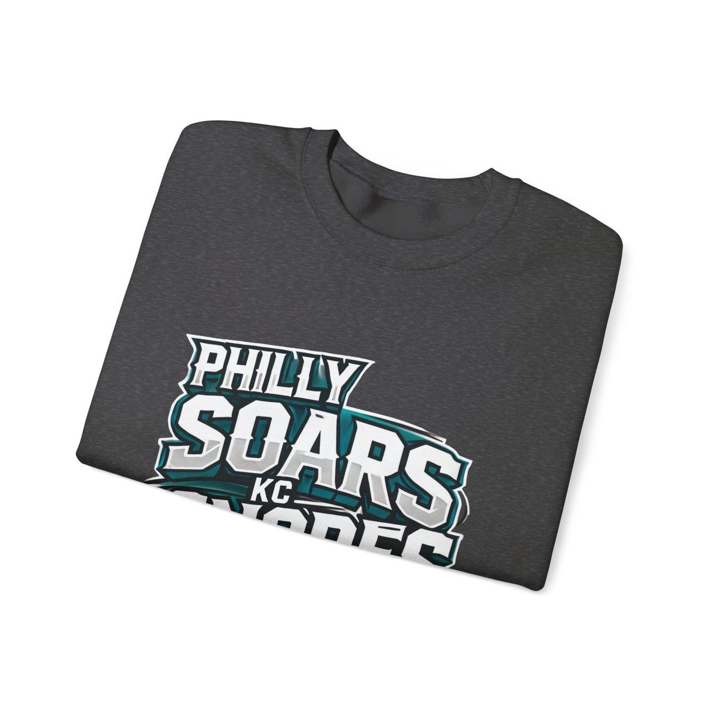Philly Soars - KC Snores -White Letters Unisex Heavy Blend™ Crewneck Sweatshirt