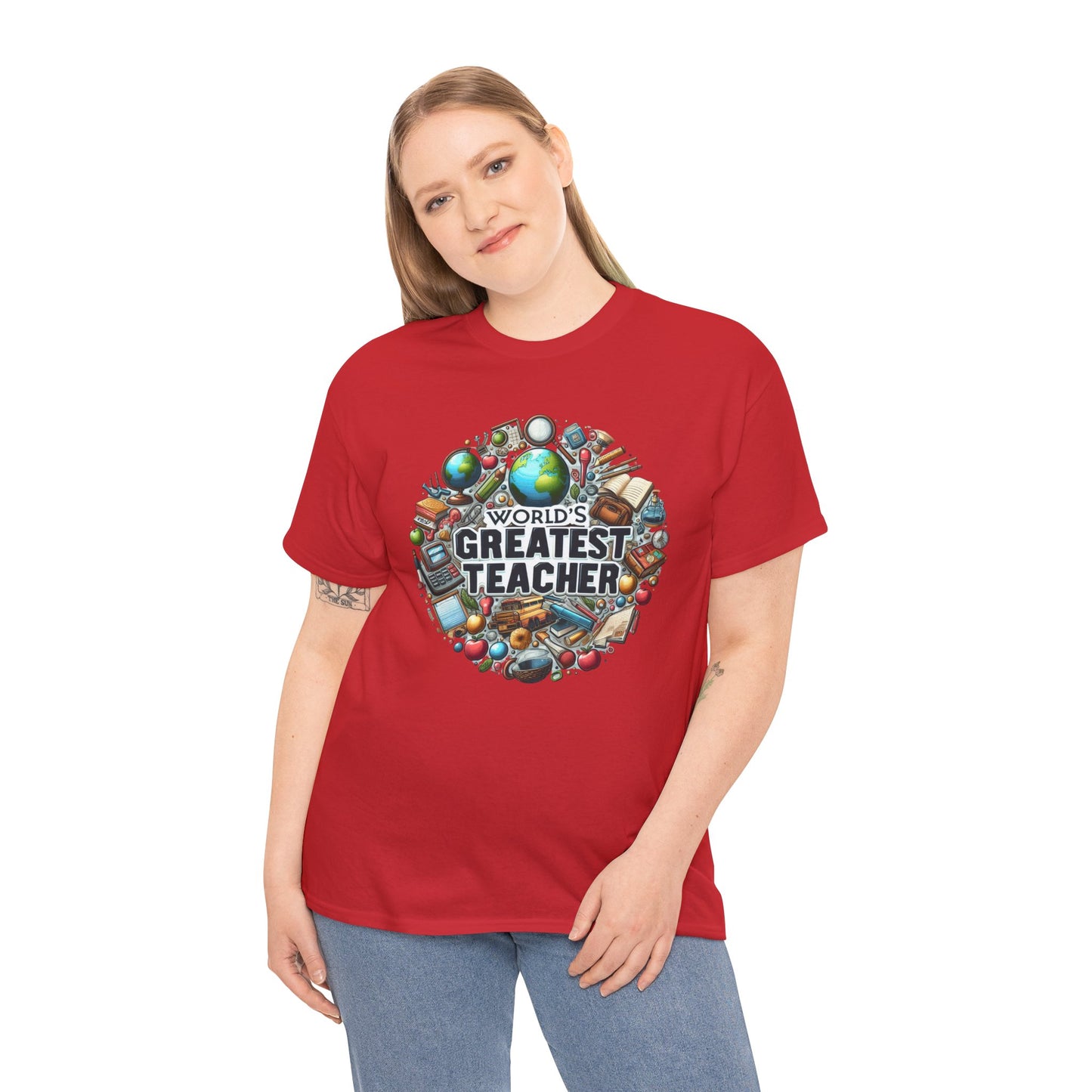 World's Greatest Teacher - Unisex Heavy Cotton Tee (G3)