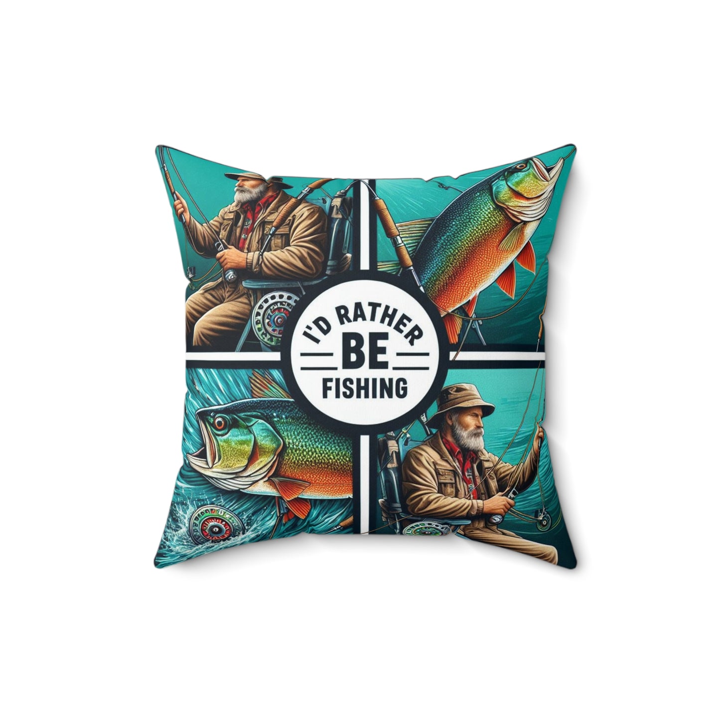 I'd Rather Be Fishing Pillow