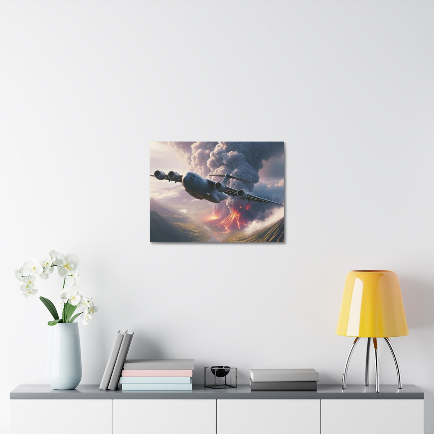 Airlift Aircraft Getting Out Of The Danger Zone - Wall Art on Stretched Canvas