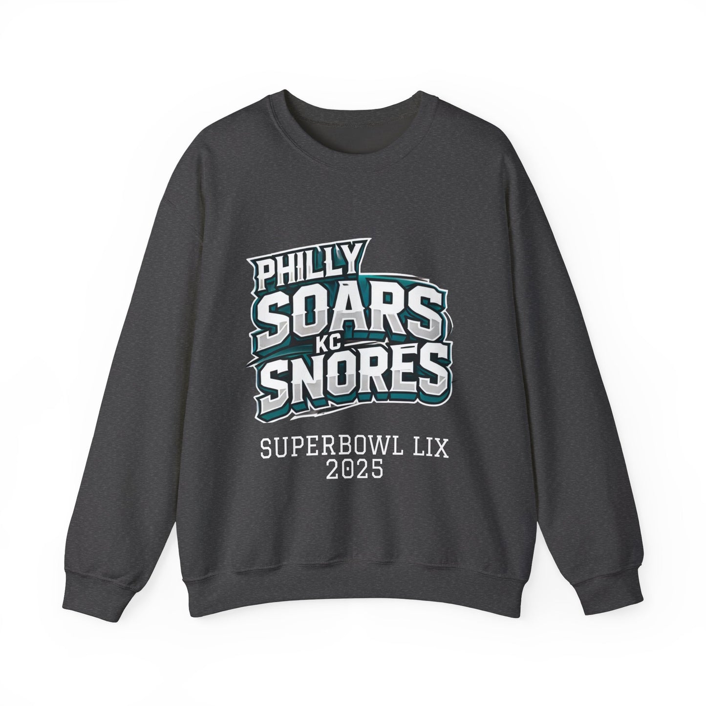 Philly Soars - KC Snores -White Letters Unisex Heavy Blend™ Crewneck Sweatshirt