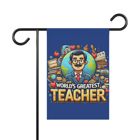 World's Greatest Teacher - Garden & House Banner (G1)