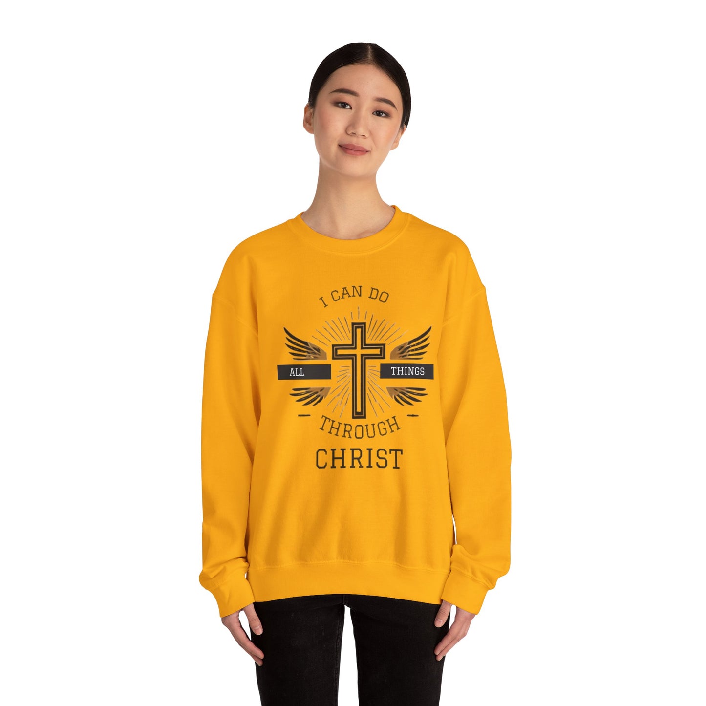 All Things Through Christ Unisex Heavy Blend™ Crewneck Sweatshirt