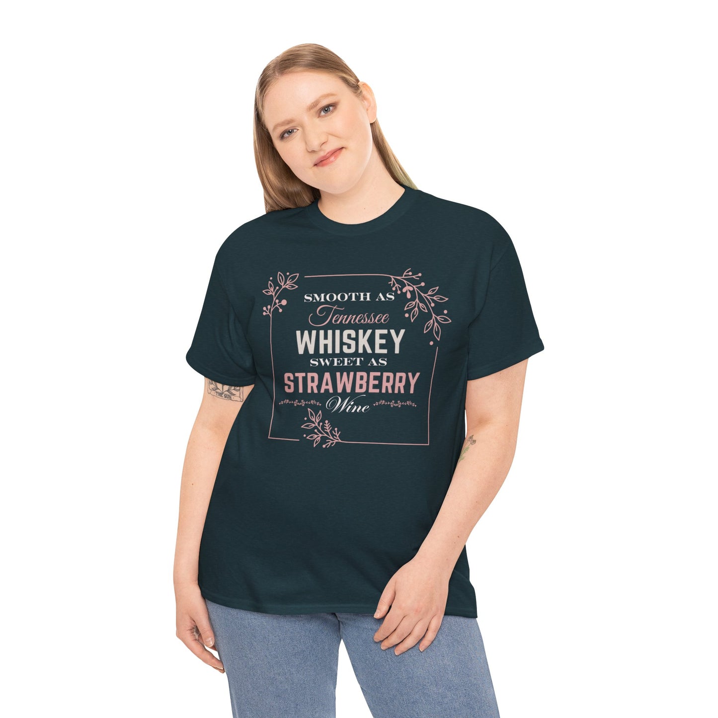 Smooth As Tennessee Whiskey.........Unisex Heavy Cotton Tee