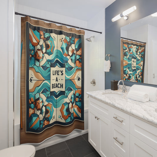 Life's A Beach Shower Curtains