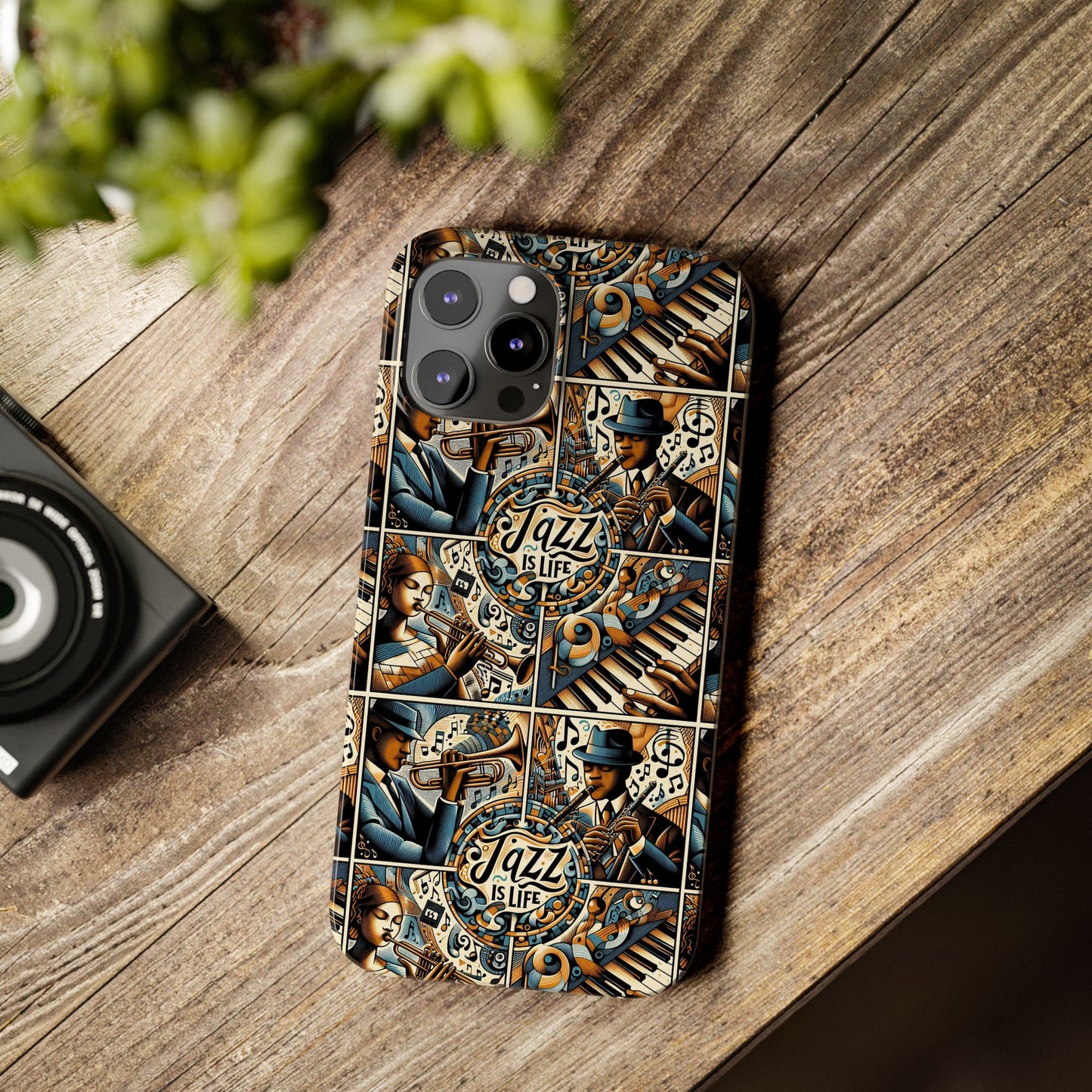 iPhone Slim Phone Cases - Jazz Is Life