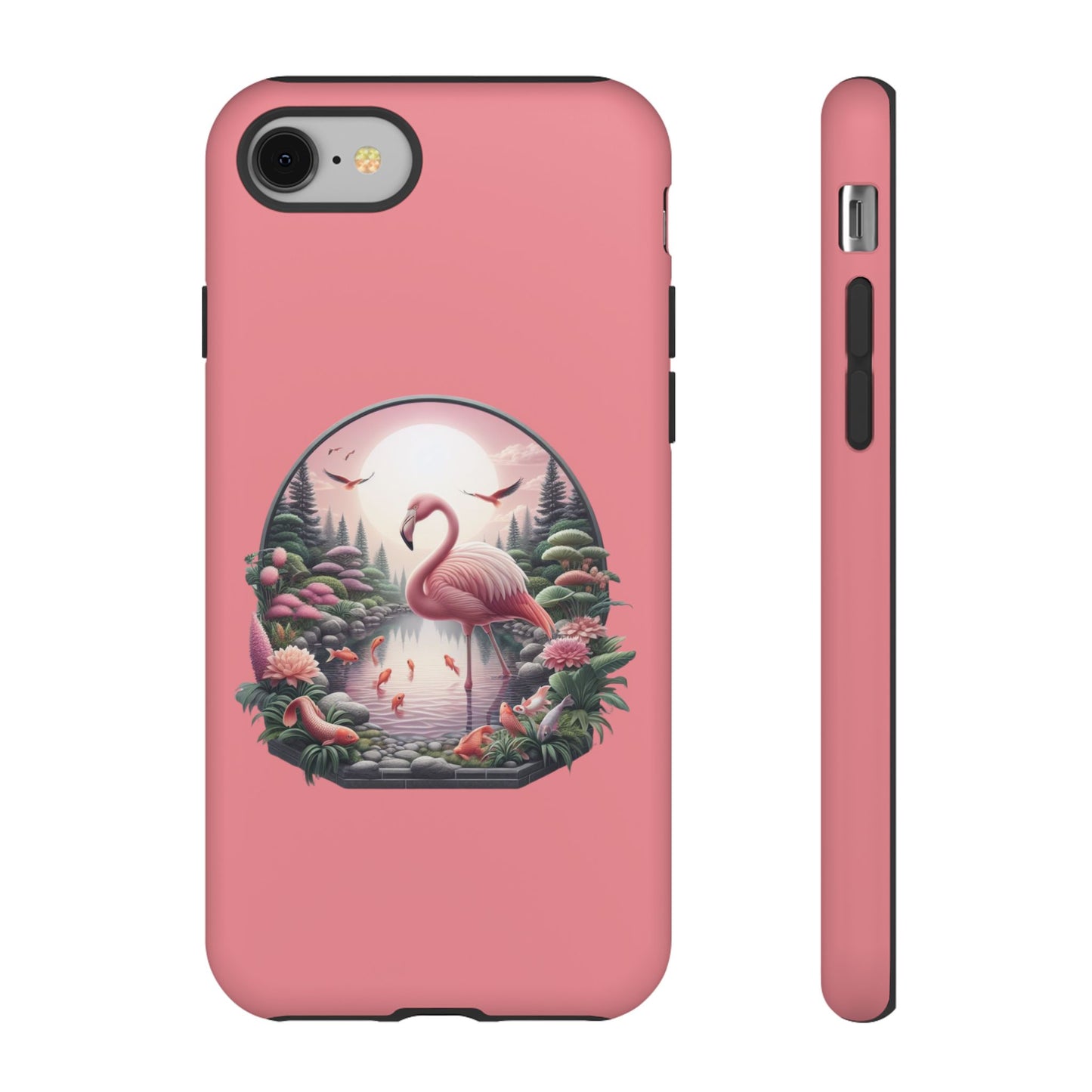 Pink Flamingo - iPhone Tough Phone Case