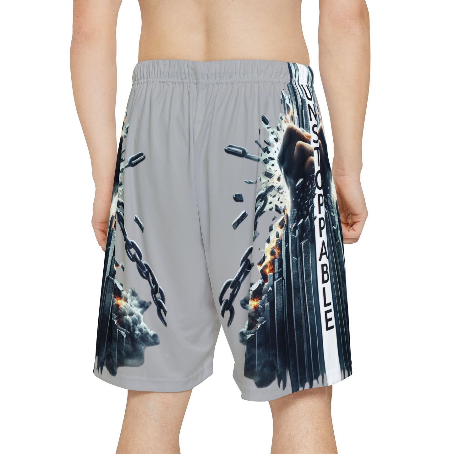 UNSTOPPABLE Men’s Sports Shorts - Light Grey