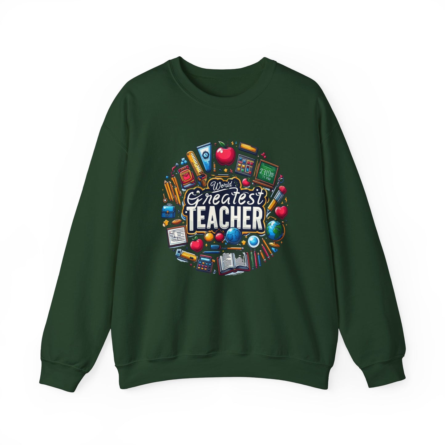 World's Greatest Teacher - Unisex Heavy Blend™ Crewneck Sweatshirt (G2)