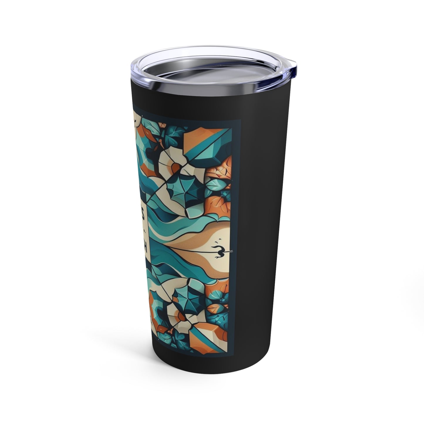 Life's A Beach - 20oz Black Accent Tumbler