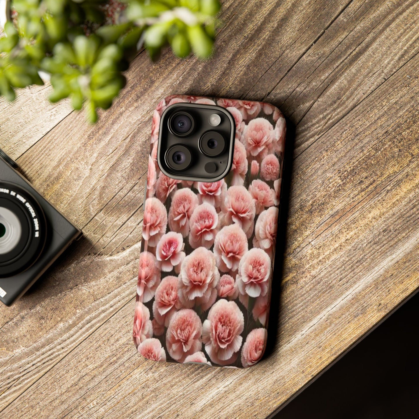 Pink Carnations - Durable Tough Phone Cases