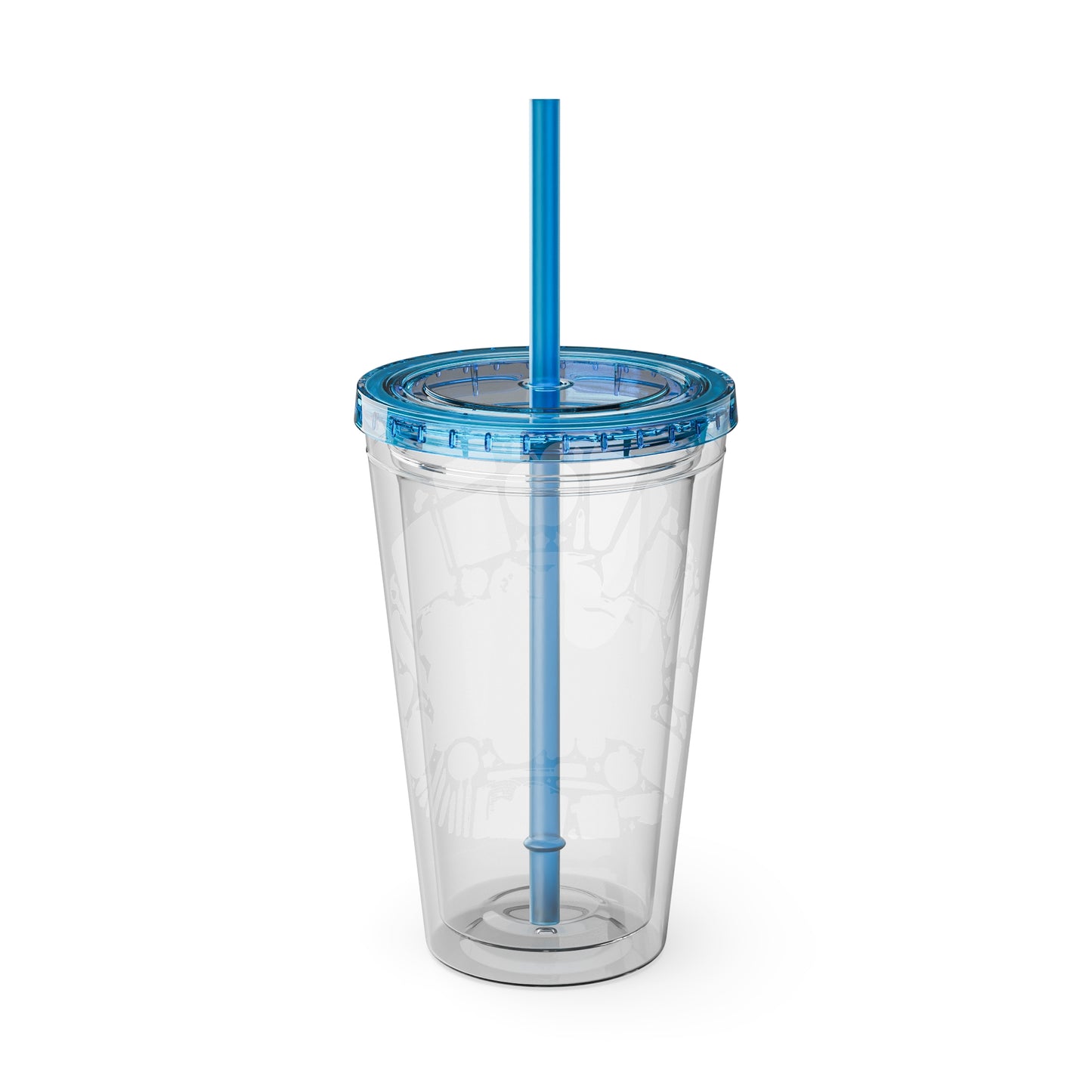 World's Greatest Teacher - Sunsplash Tumbler with Straw, 16oz (G2)