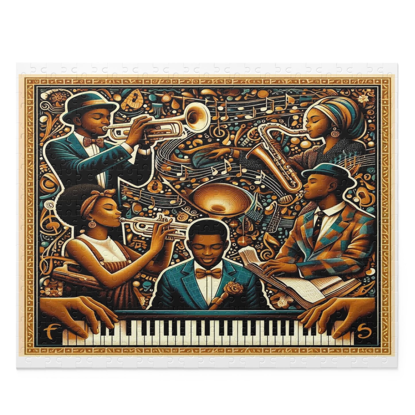 A Jazz Ensemble Puzzle (120, 252, 500-Piece)