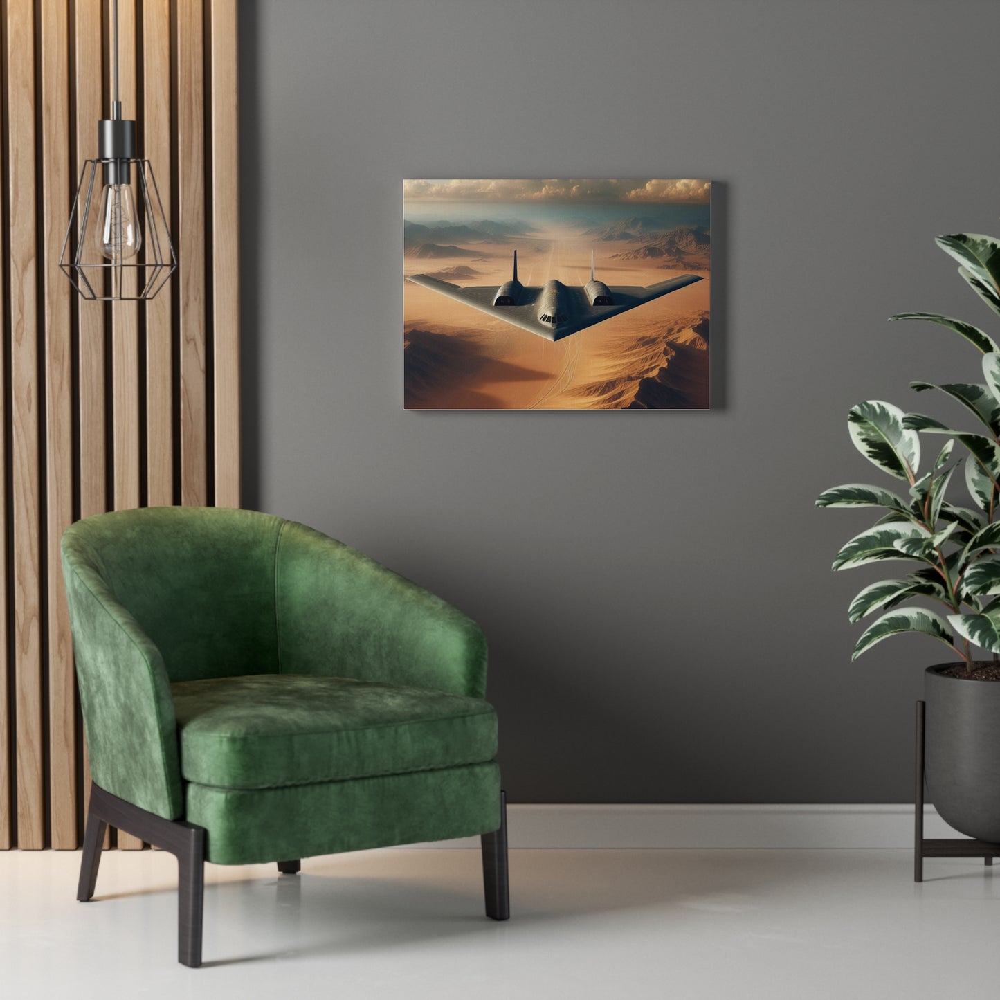 Bomber Aircraft Cruising - Wall Art on Stretched Canvas