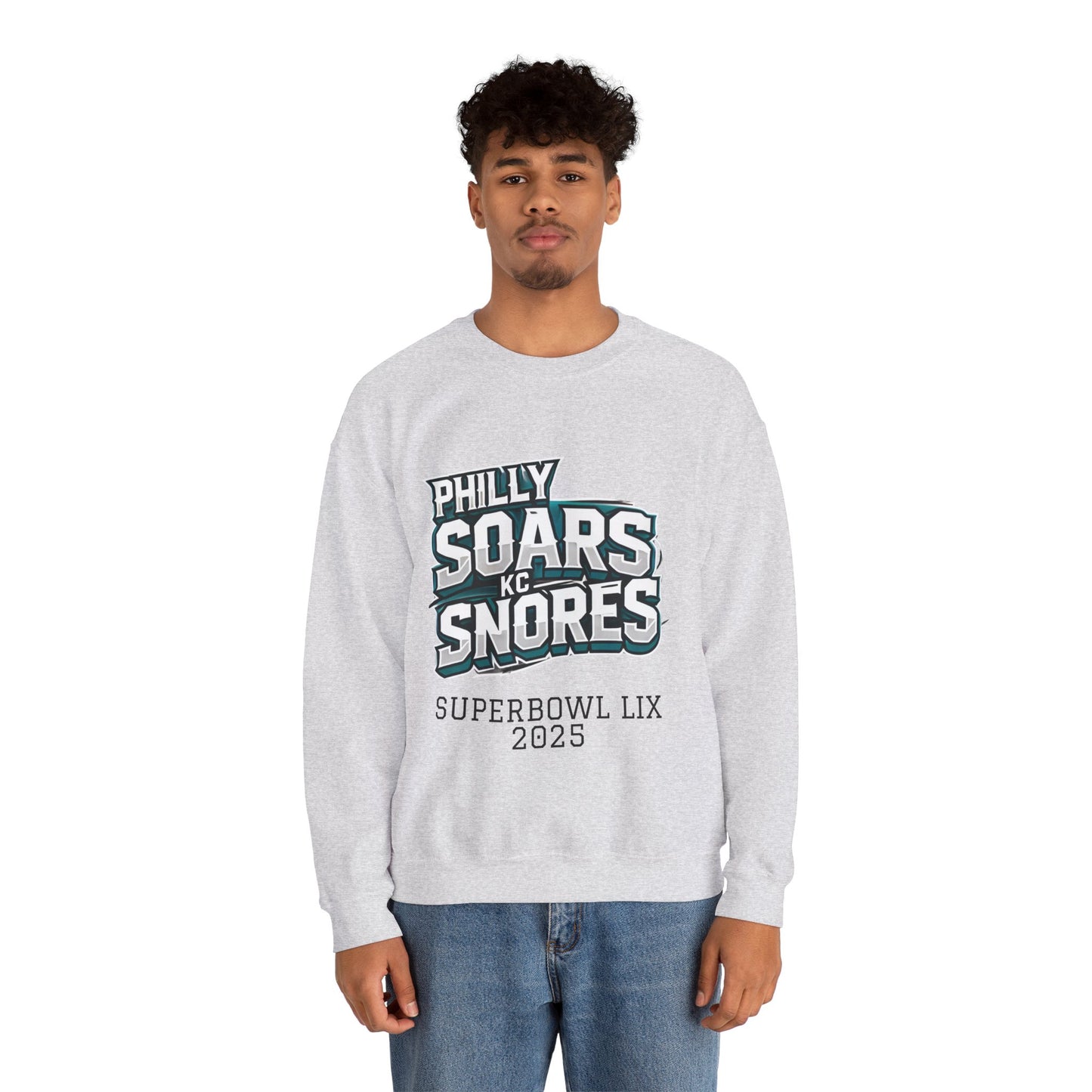 Philly Soars - KC Snores - Black Letters Unisex Heavy Blend™ Crewneck Sweatshirt