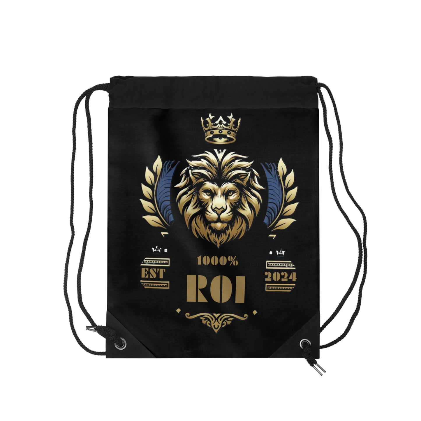 1000%ROI - Black Drawstring Bag