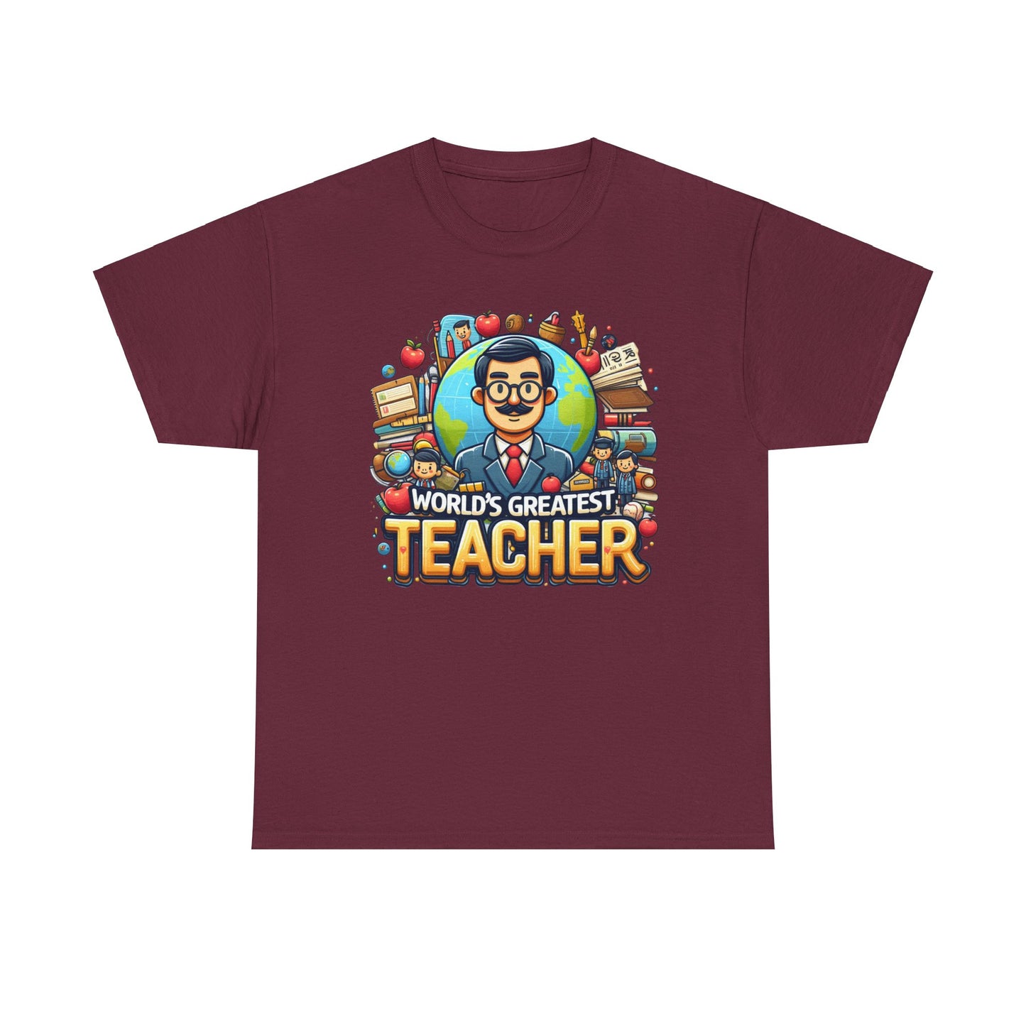 World's Greatest Teacher - Unisex Heavy Cotton Tee (G1)