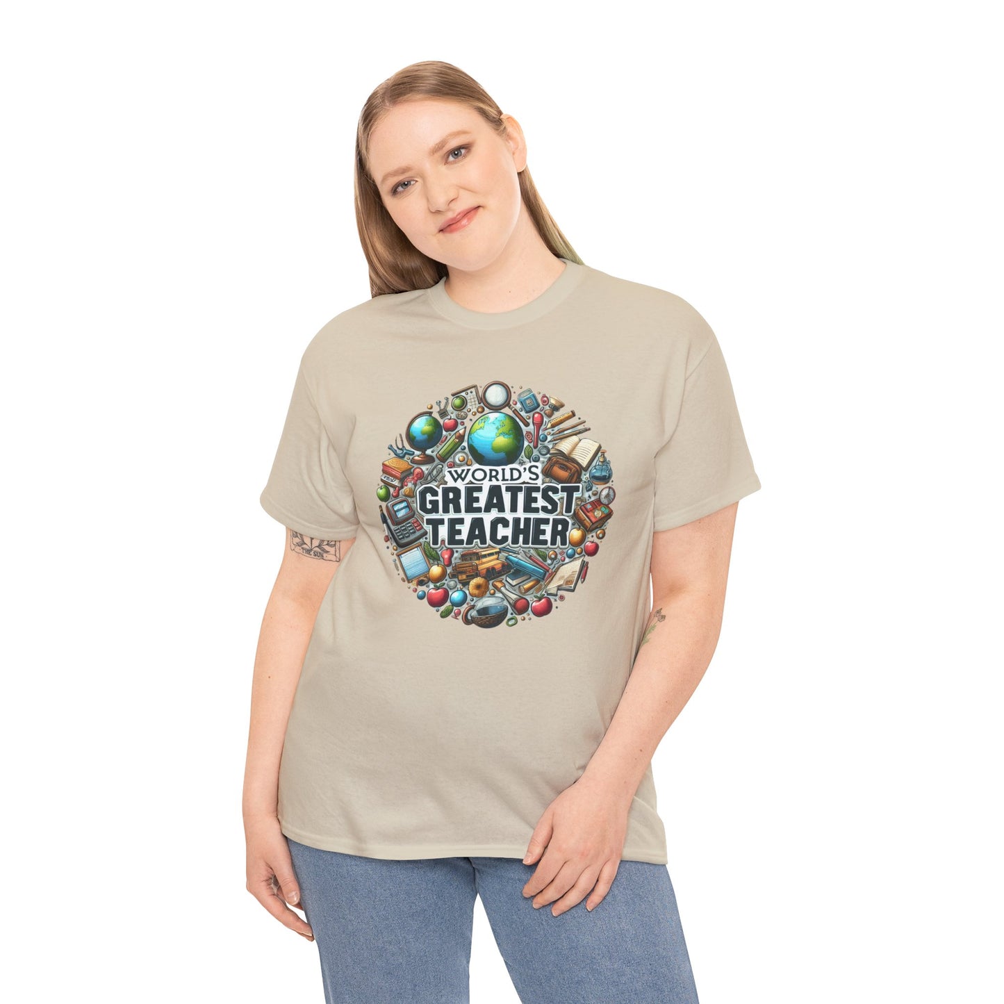 World's Greatest Teacher - Unisex Heavy Cotton Tee (G3)