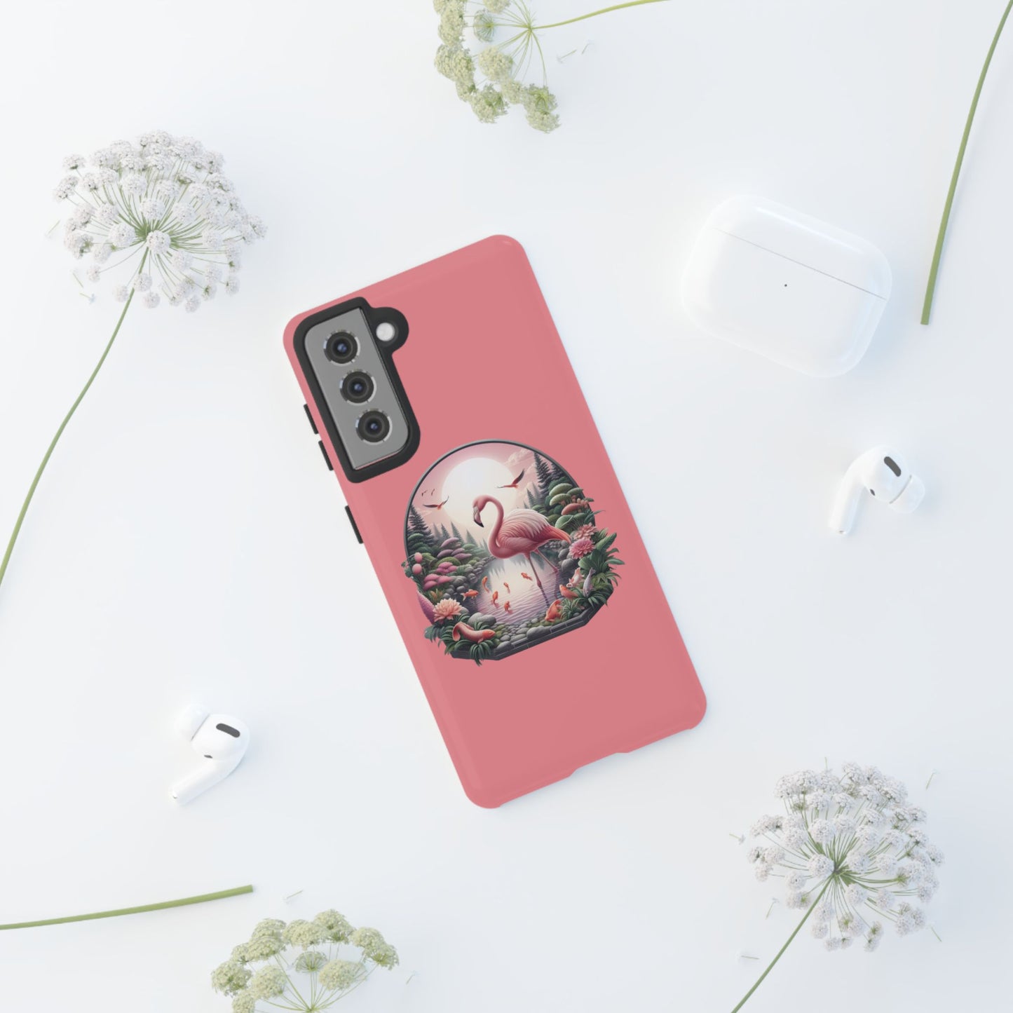 Pink Flamingo - iPhone Tough Phone Case