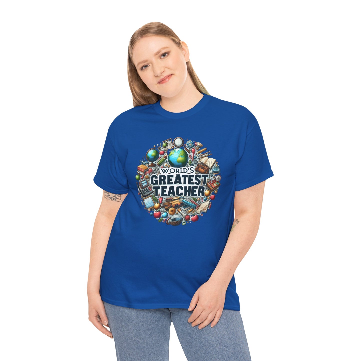 World's Greatest Teacher - Unisex Heavy Cotton Tee (G3)