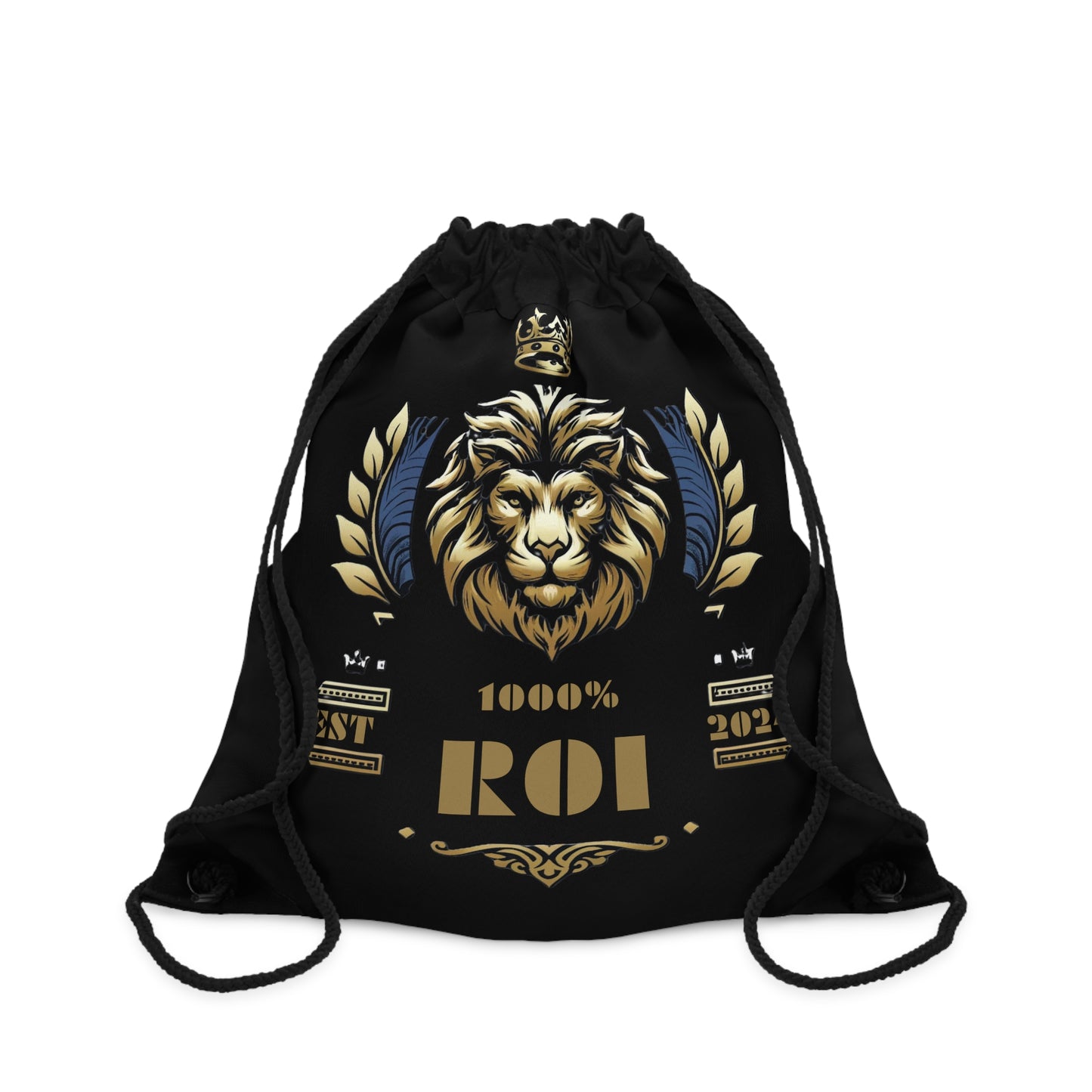1000%ROI - Black Drawstring Bag
