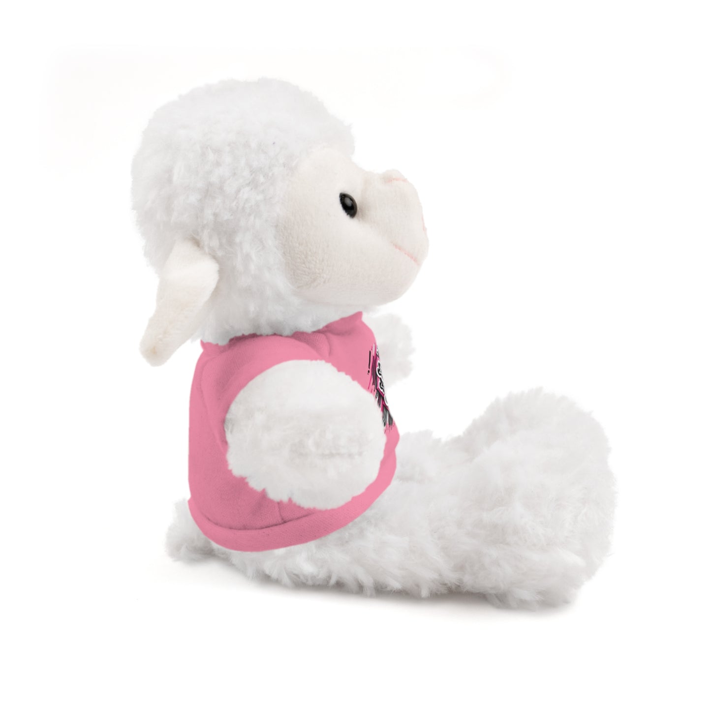 Pink Quatrefoil Designer Stuffed Animals with Tee