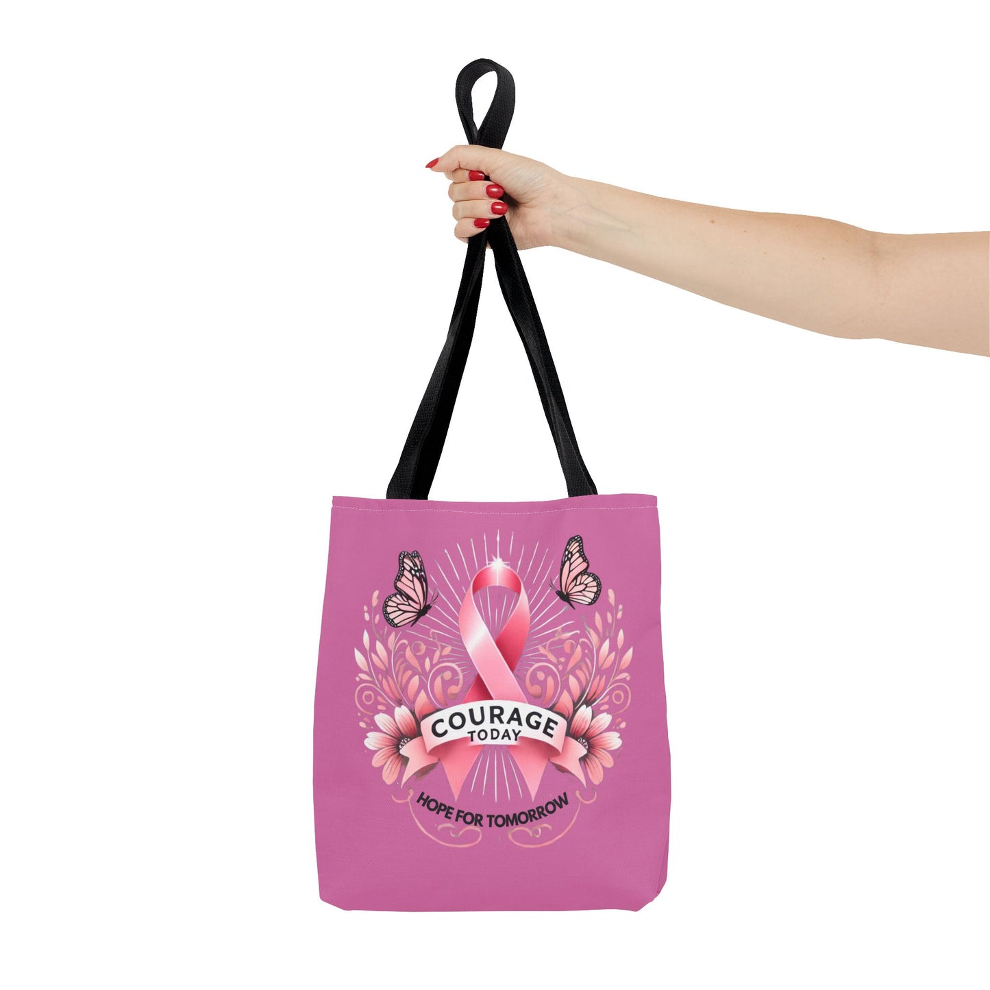 Courage Today... Breast Cancer Awareness Tote Bag