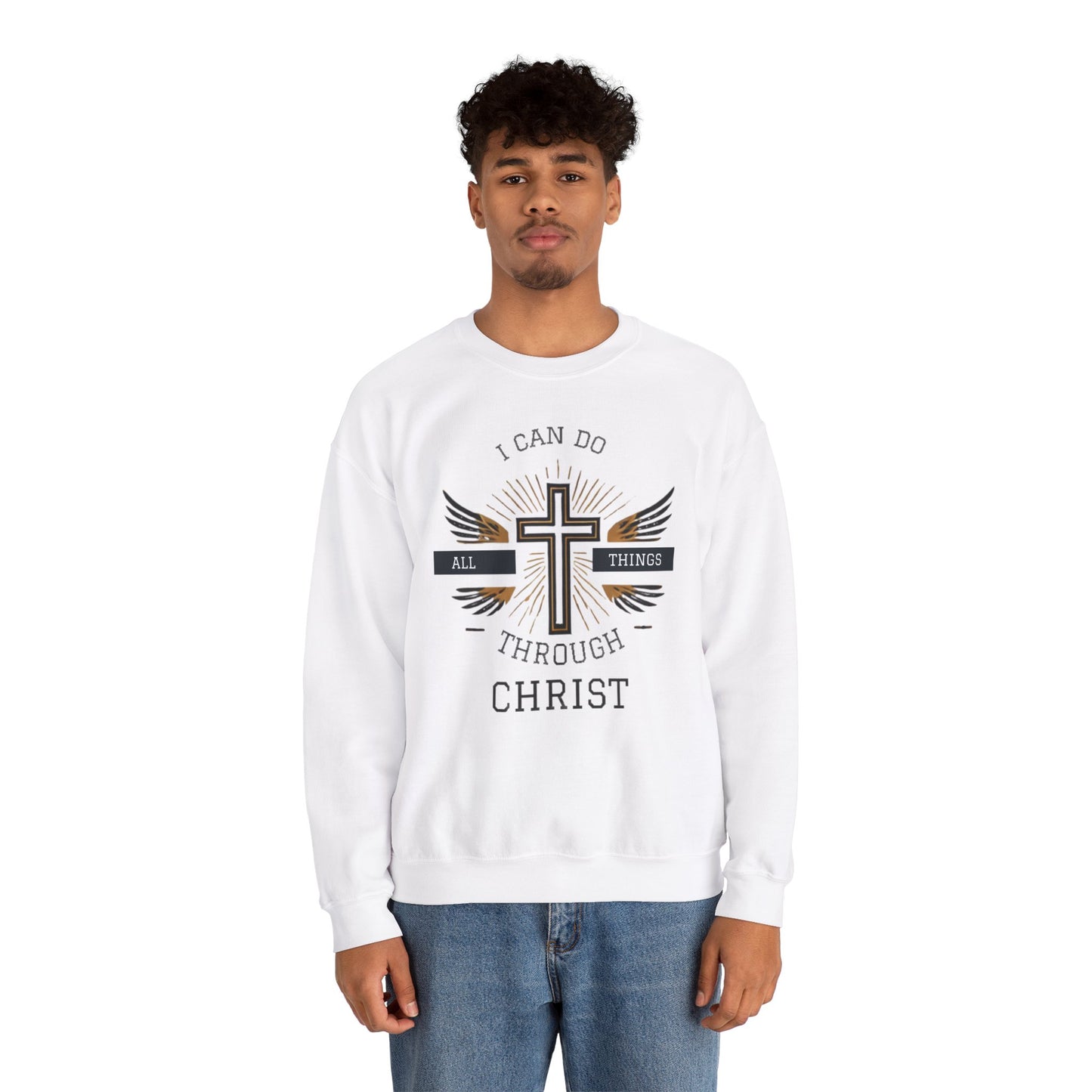 All Things Through Christ Unisex Heavy Blend™ Crewneck Sweatshirt