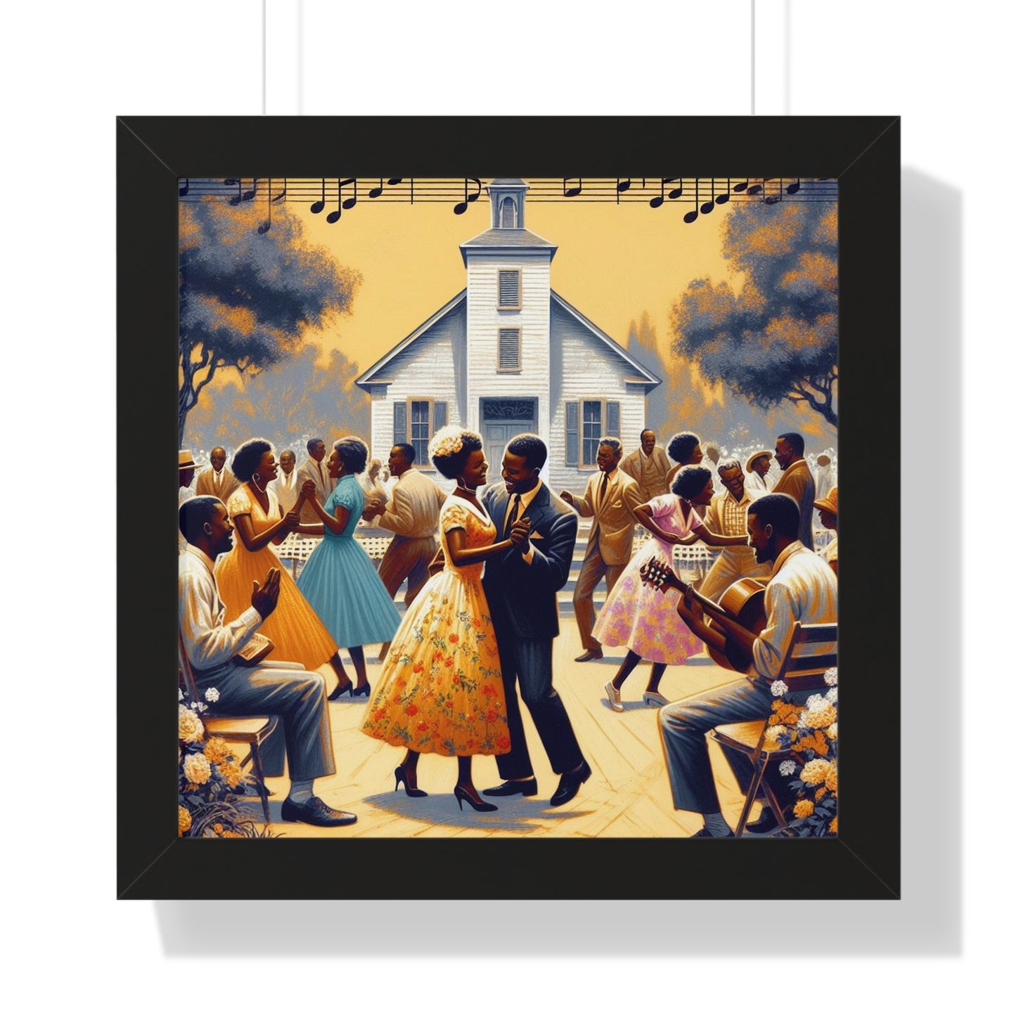 Sundresses In The Summertime -  Unique Wall Art - Framed Vertical Poster