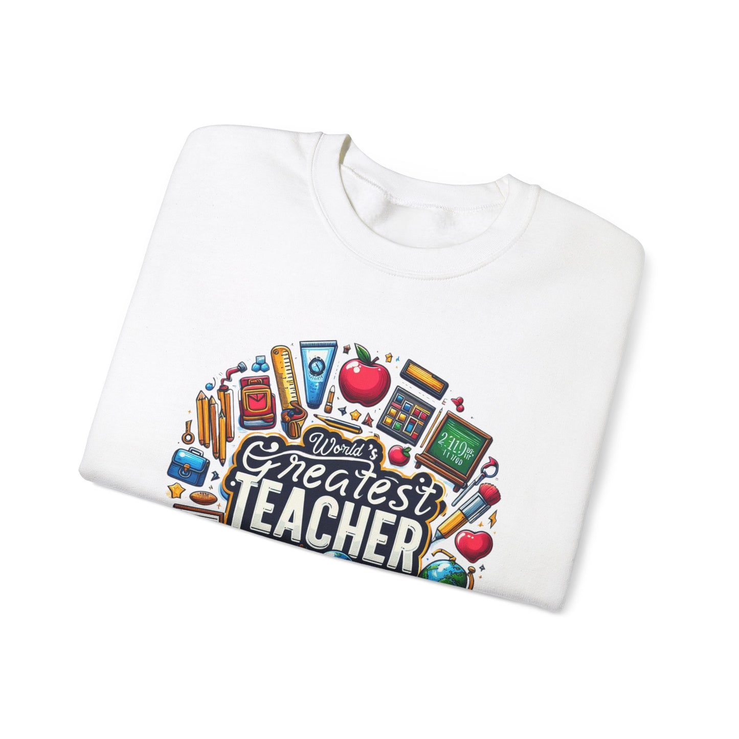 World's Greatest Teacher - Unisex Heavy Blend™ Crewneck Sweatshirt (G2)