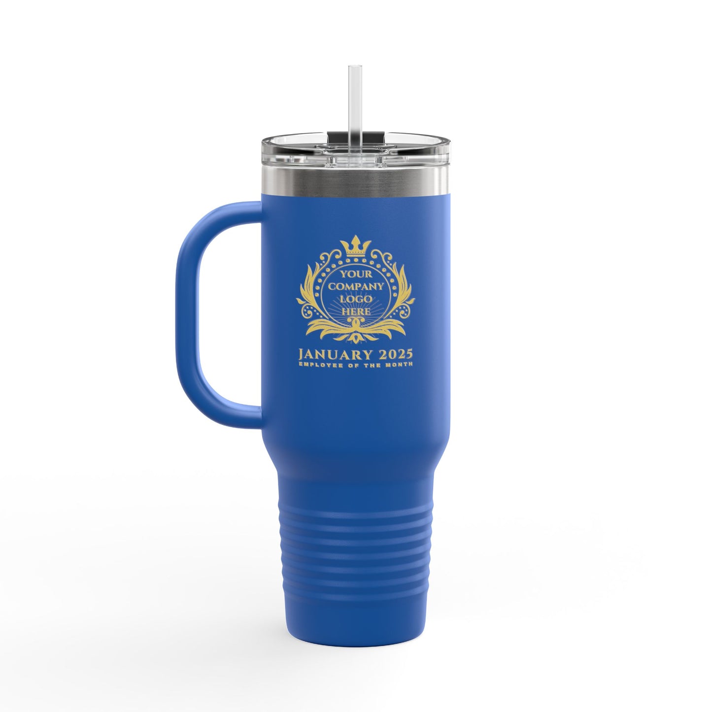 Employee Of the Month, Customizable, 40oz Spillproof, Stainless Steel Double-Insulated Travel Mug