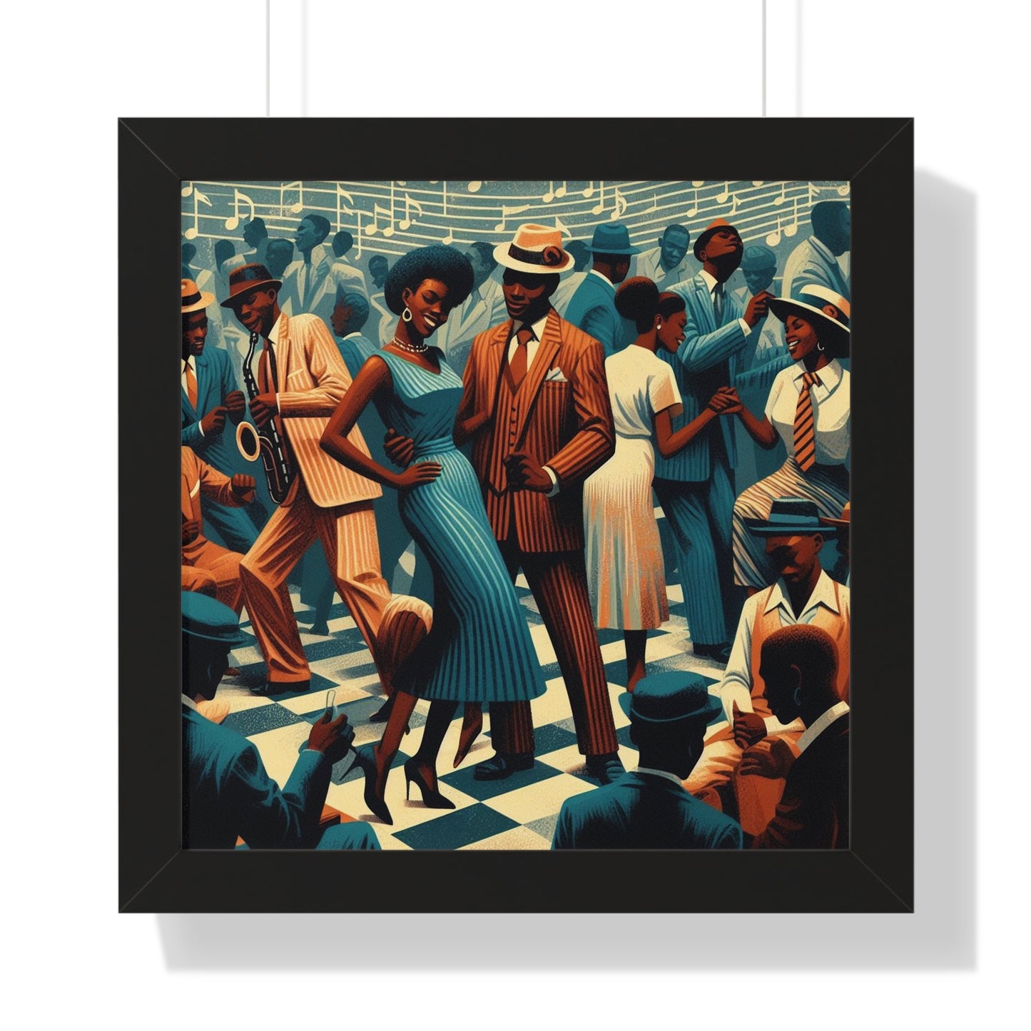 Those Were The Days -  Unique Wall Art - Framed Vertical Poster